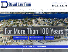 Tablet Screenshot of dowdlawfirm.com